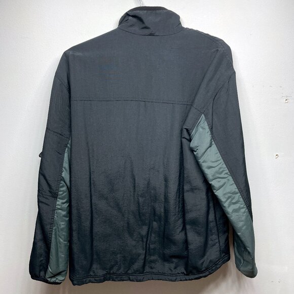 Men's Mossimo Fleece-lined Zip Jacket - Black & Green - Size Small - Picture 3 of 3